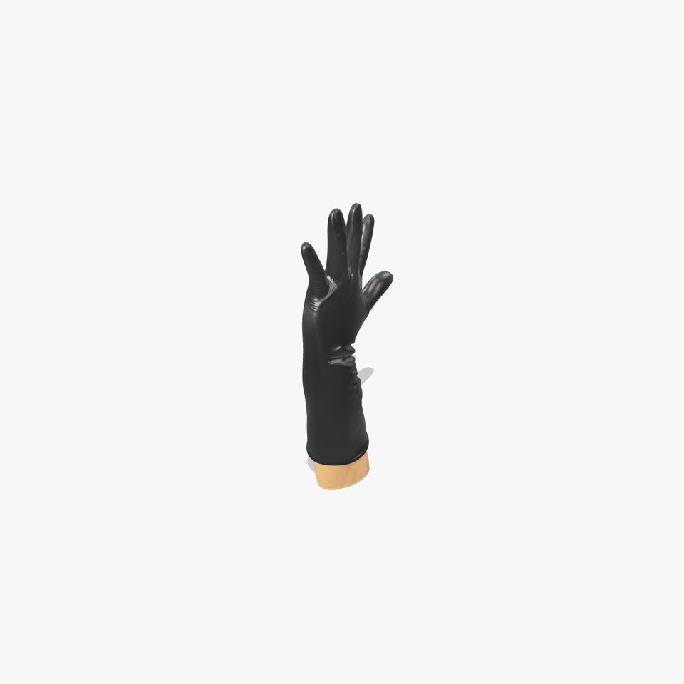 Black Leather Glove Model Pack